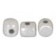 Les perles par Puca® Minos kralen Opaque white ceramic look 03000/14400